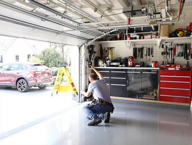 Local garage door repair service by New London Garage Door Repair in New London