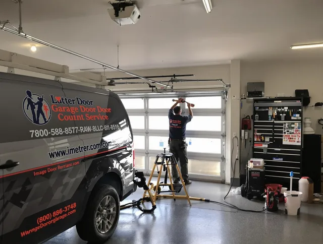 New London Garage Door Repair team performing same-day garage door repair in New London