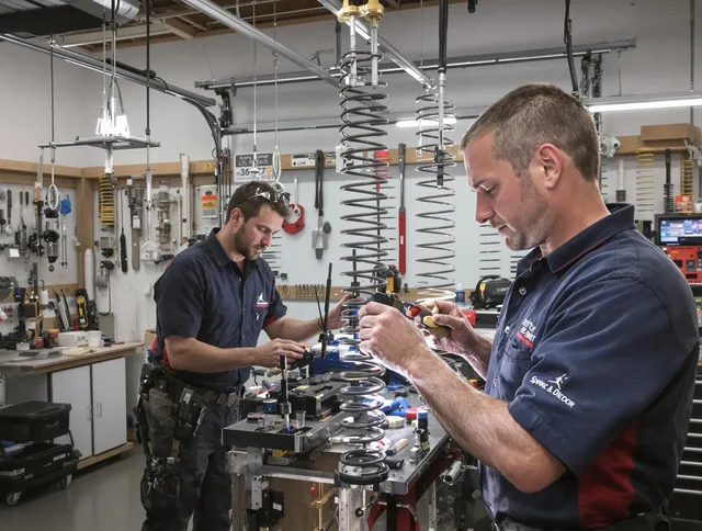 Garage door spring repair service by New London Garage Door Repair in New London